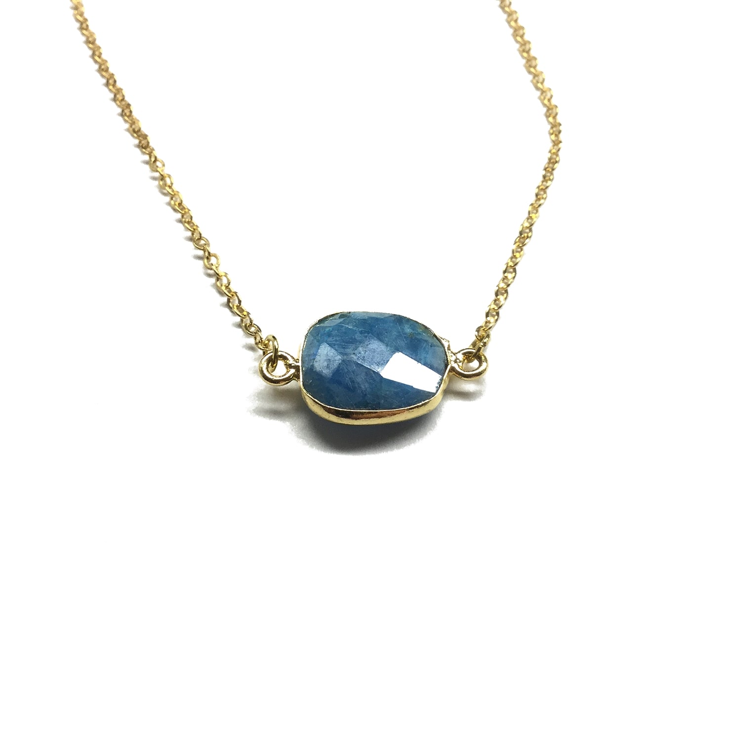 sapphire moonstone necklace