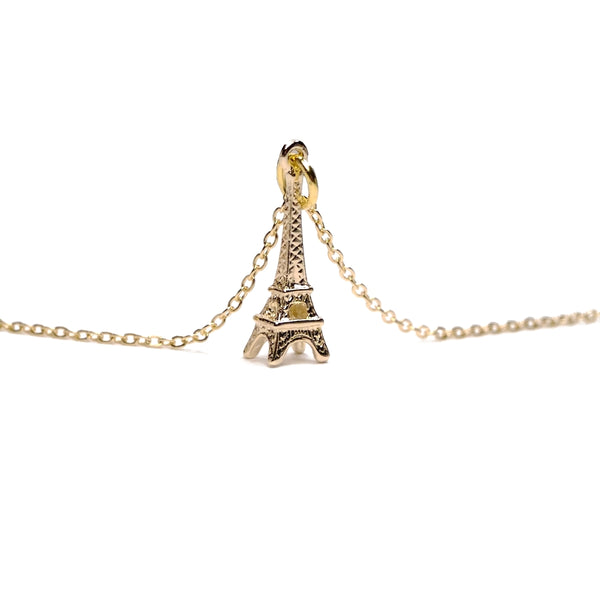 gold eiffel tower necklace