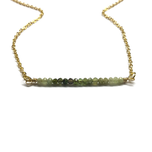green tourmaline necklace