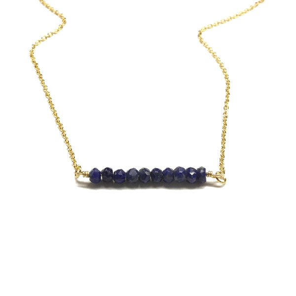 lapis lazuli bar necklace