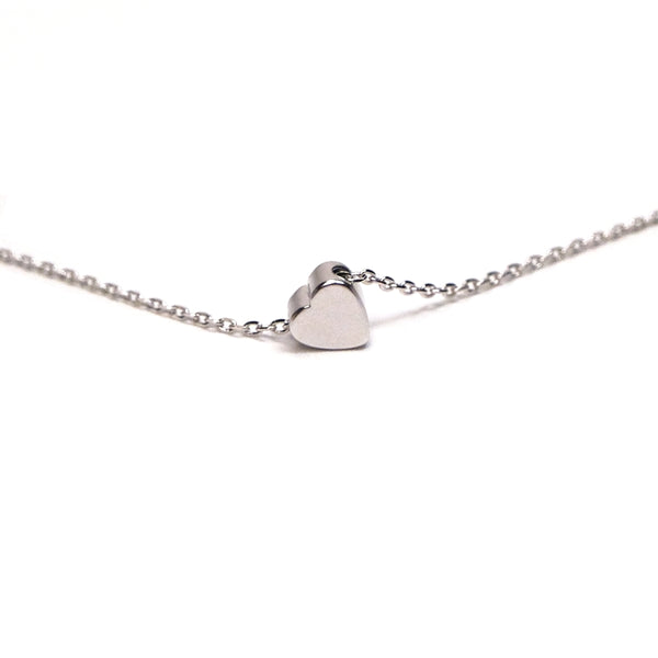 silver heart necklace