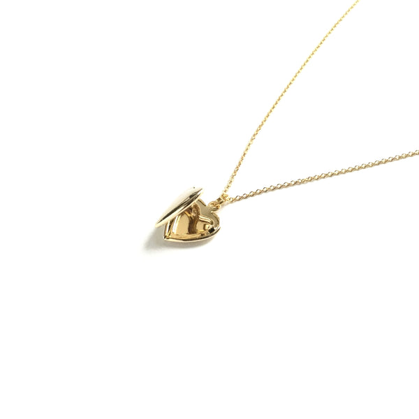 Gold plated Heart Locket Necklace