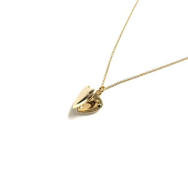 Gold plated Heart Locket Necklace