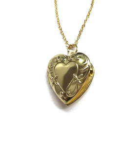gold heart locket