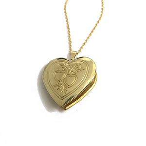 golden heart locket
