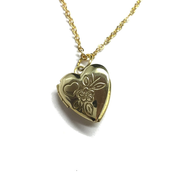 small keepsake heart locket necklace