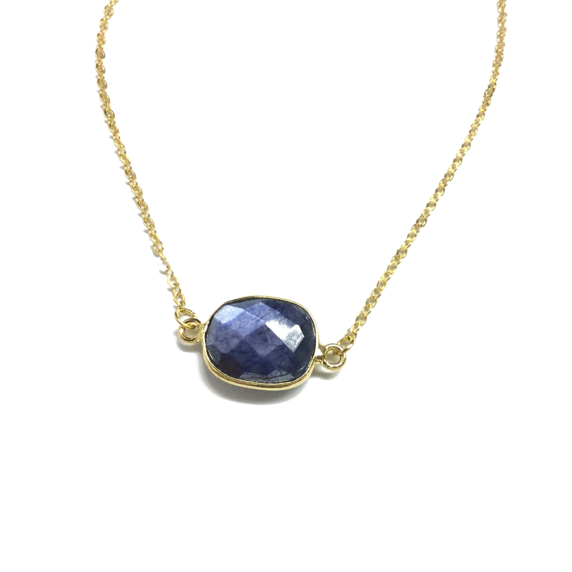 sapphire moonstone necklace