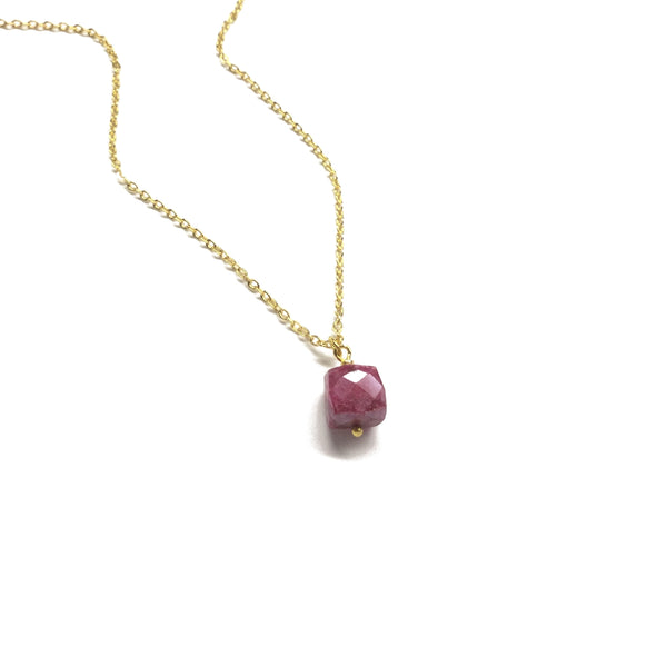 ruby gemstone necklace