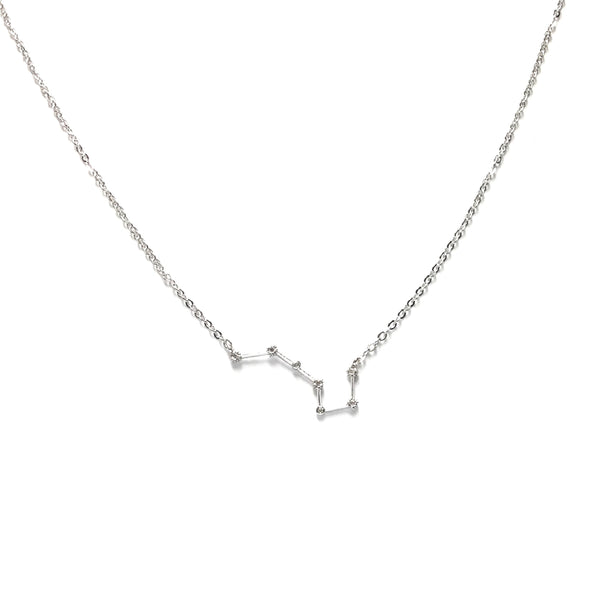 Silver plated Zodiac Cubic Zirconia Necklace