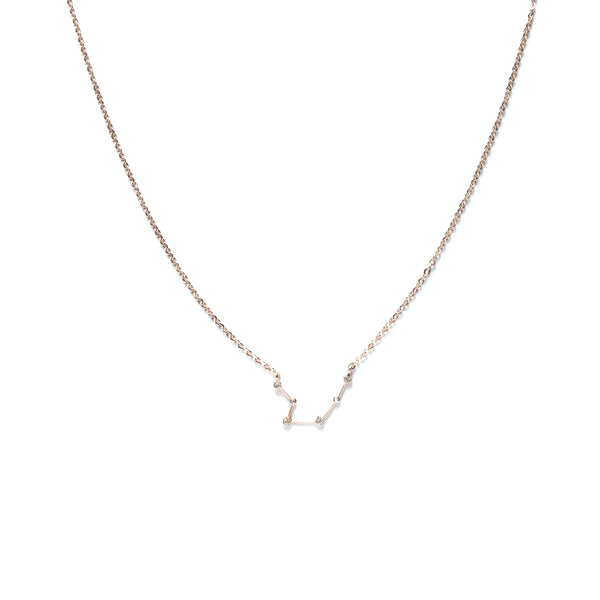 Rose Gold plated Zodiac Cubic Zirconia Necklace